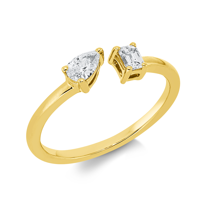 Modern Woman Ring Gelbgold 18kt 0,32ct