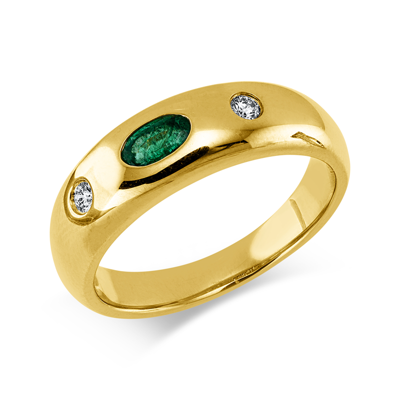 Farbstein Classic Ring Gelbgold 18kt 0,08ct