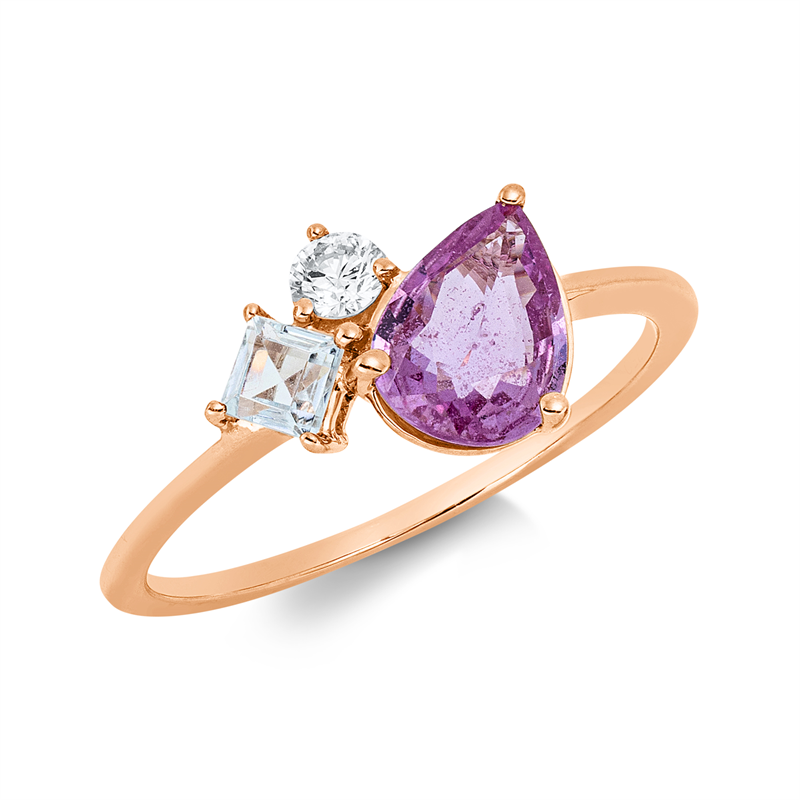 Farbstein Fashion Ring Rotgold 18kt Ref-1JL92