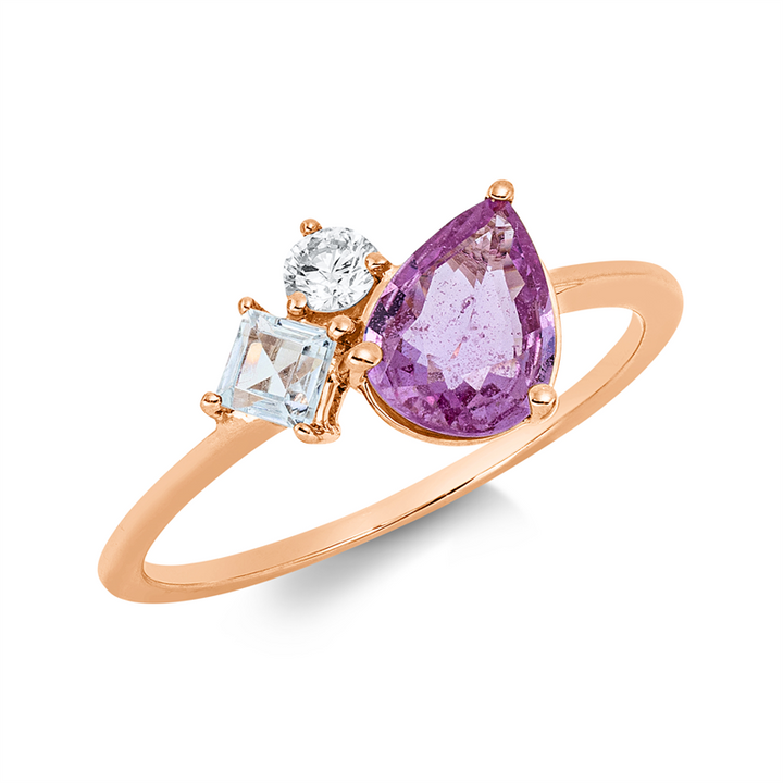 Farbstein Fashion Ring Rotgold 18kt Ref-1JL92