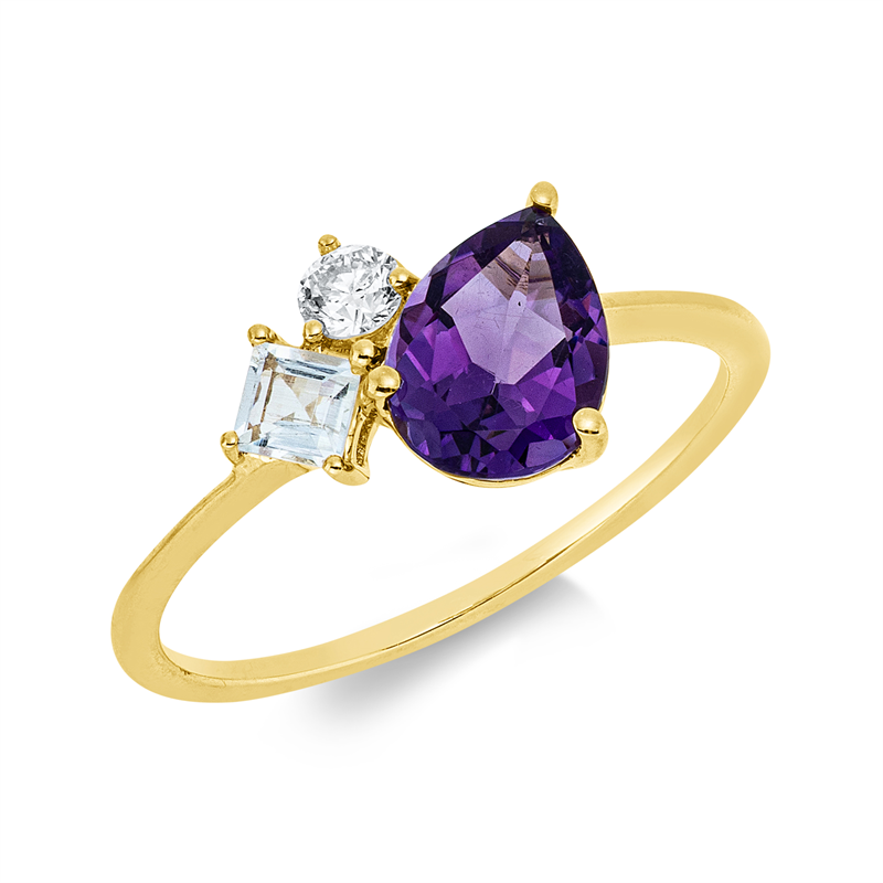 Farbstein Fashion Ring Gelbgold 18kt Ref-1JL97