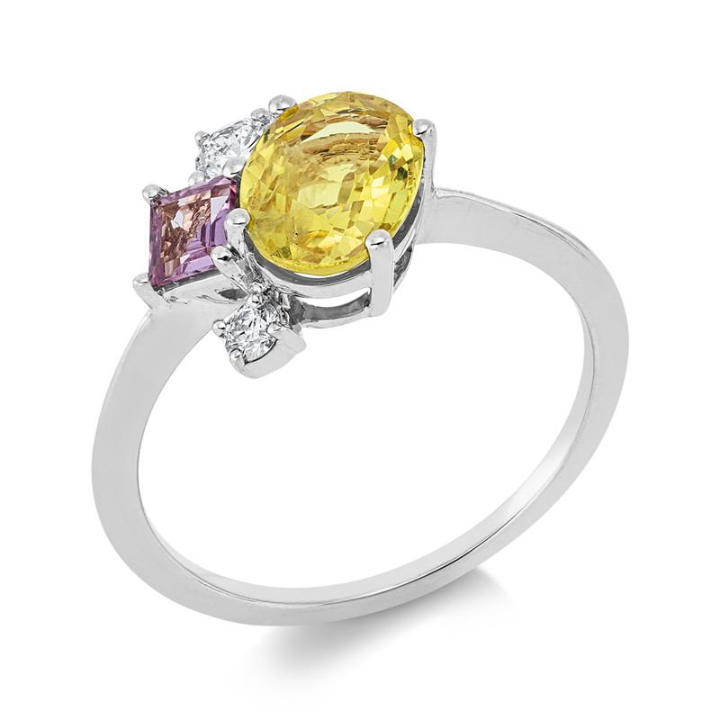 Farbstein Classic Ring Weißgold 18kt Ref-1JM20