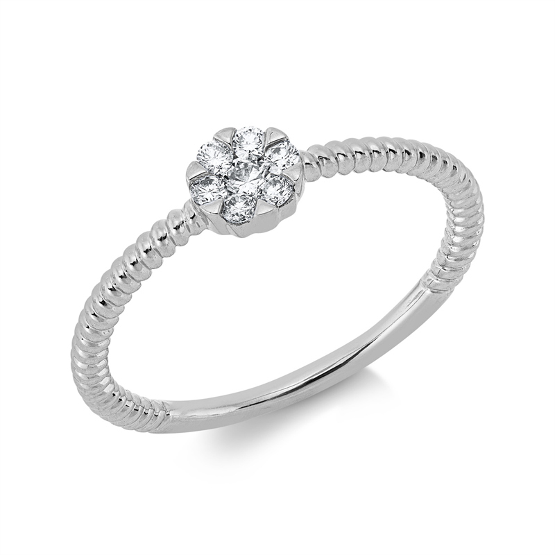 Illusion Classic Ring Gelbgold 18kt 0,14ct