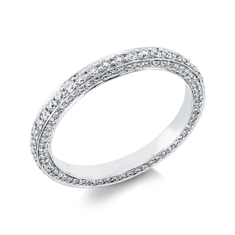 Modern Woman Ring Weißgold 14kt 0,78ct