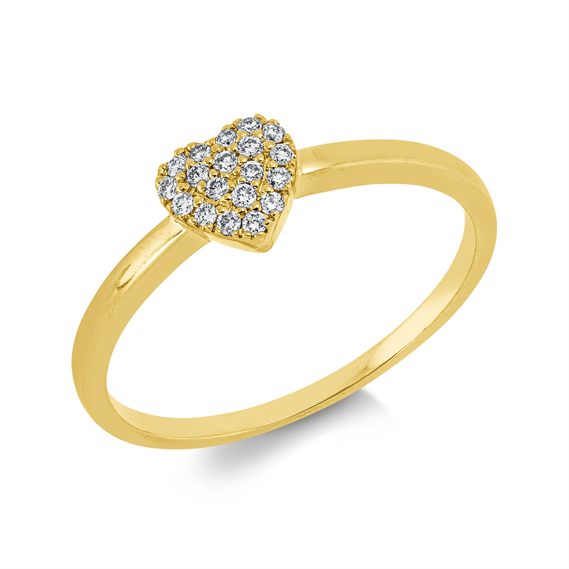 Illusion Classic Ring Weißgold 18kt 0,09ct