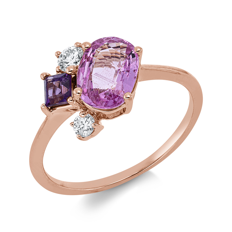 Farbstein Fashion Ring Rotgold 18kt Ref-1JN32
