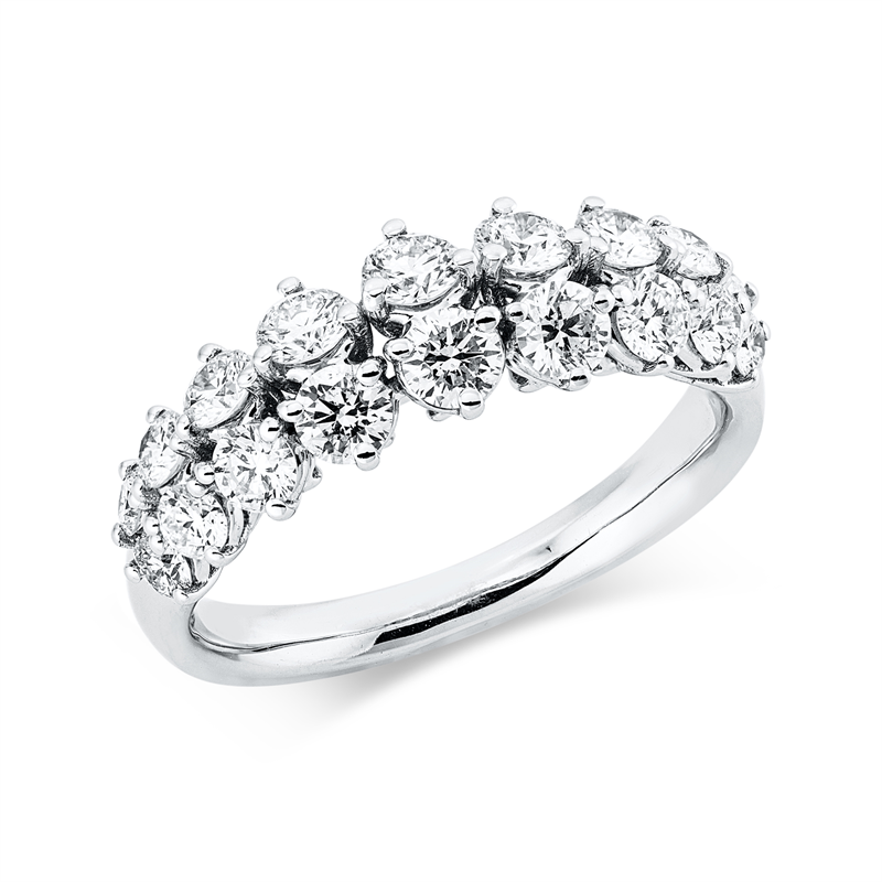 Modern Woman Ring Weißgold 18kt 1,3ct