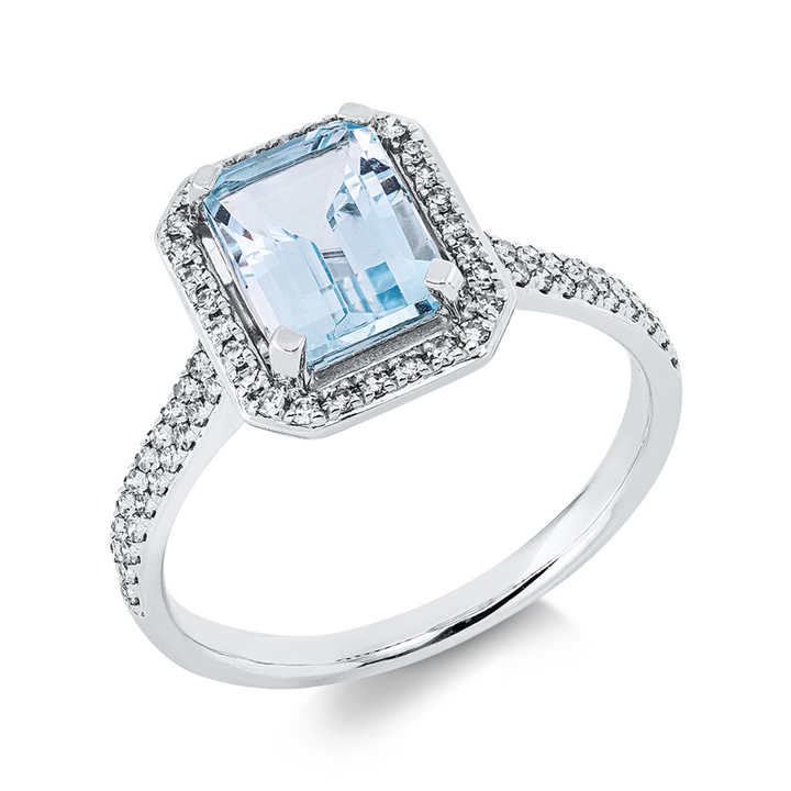 Farbstein Fashion Ring Weißgold 18kt Ref-1JO70
