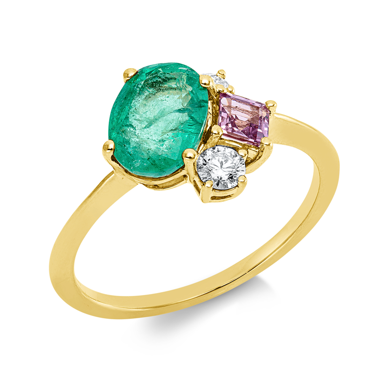 Farbstein Classic Ring Gelbgold 18kt 0,16ct