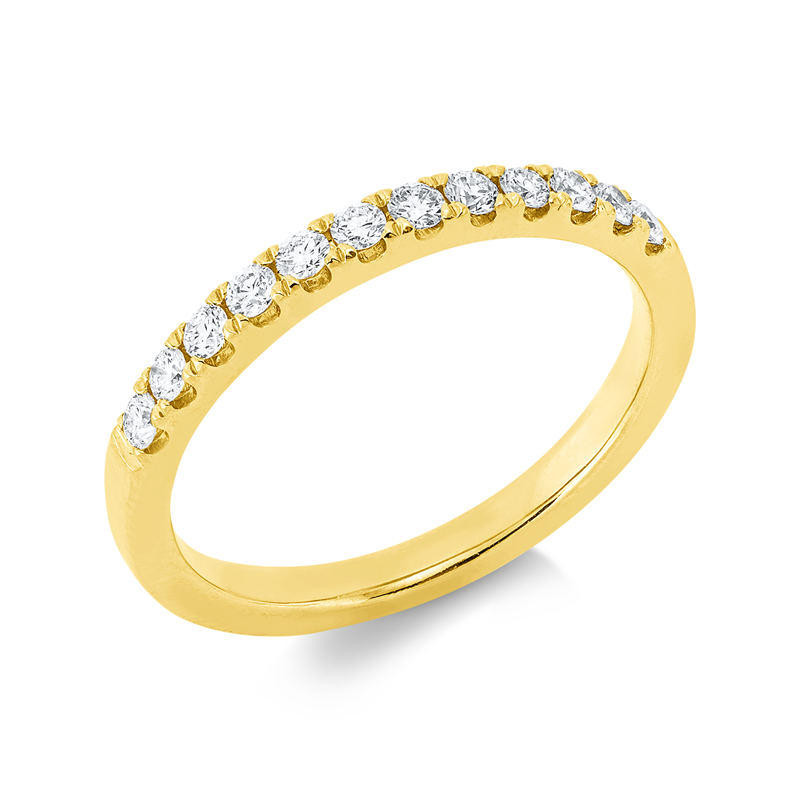 Memoire halb Ring Gelbgold 18kt 0,31ct