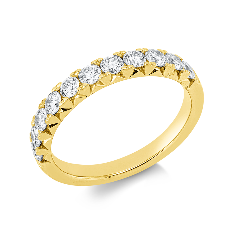 Memoire halb Ring Gelbgold 18kt 0,76ct