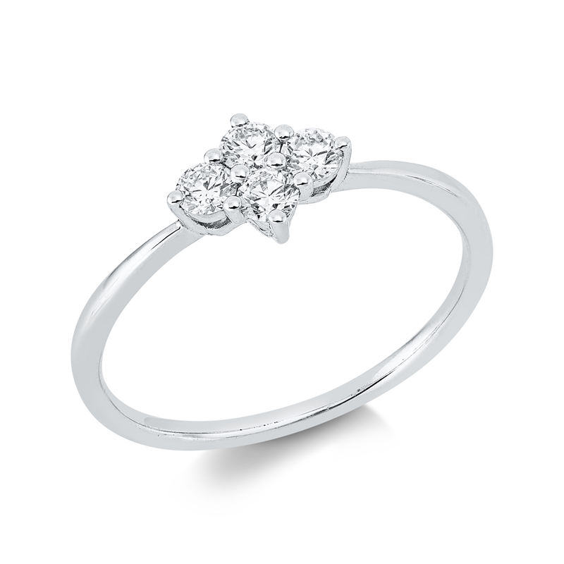 Illusion Classic Ring Weißgold 18kt 0,27ct
