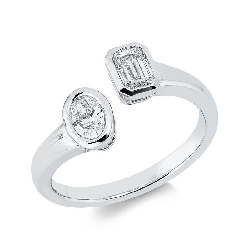 Exklusiv Ring Weißgold 18kt Ref-1JR56