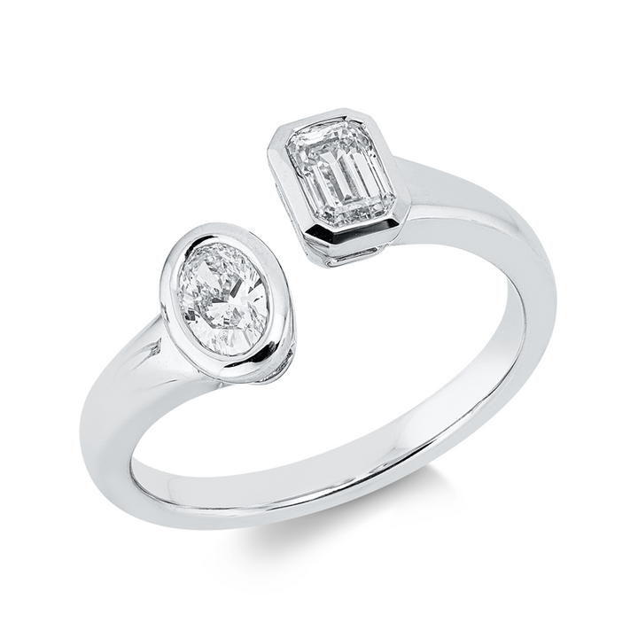 Exklusiv Ring Weißgold 18kt Ref-1JR56