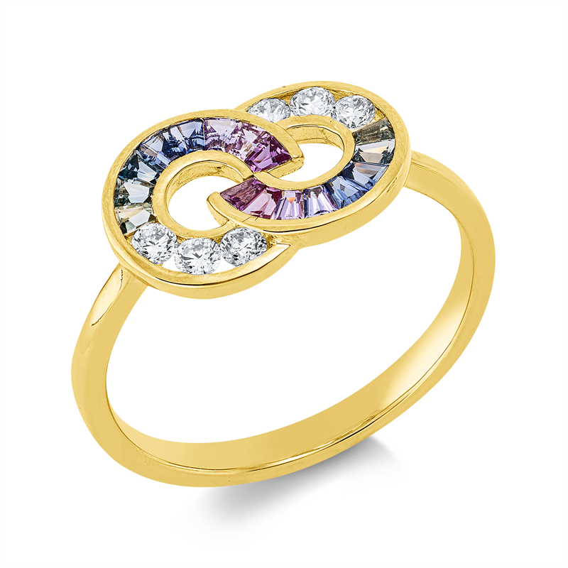 Farbstein Classic Ring Gelbgold 14kt 0,18ct
