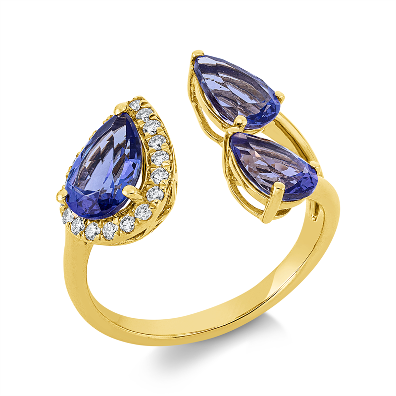 Farbstein Classic Ring Gelbgold 18kt 0,16ct