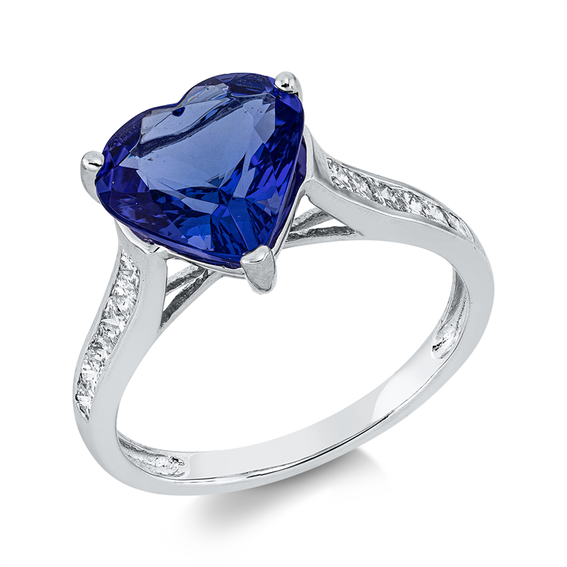 Farbstein Classic Ring Weißgold 18kt 0,43ct