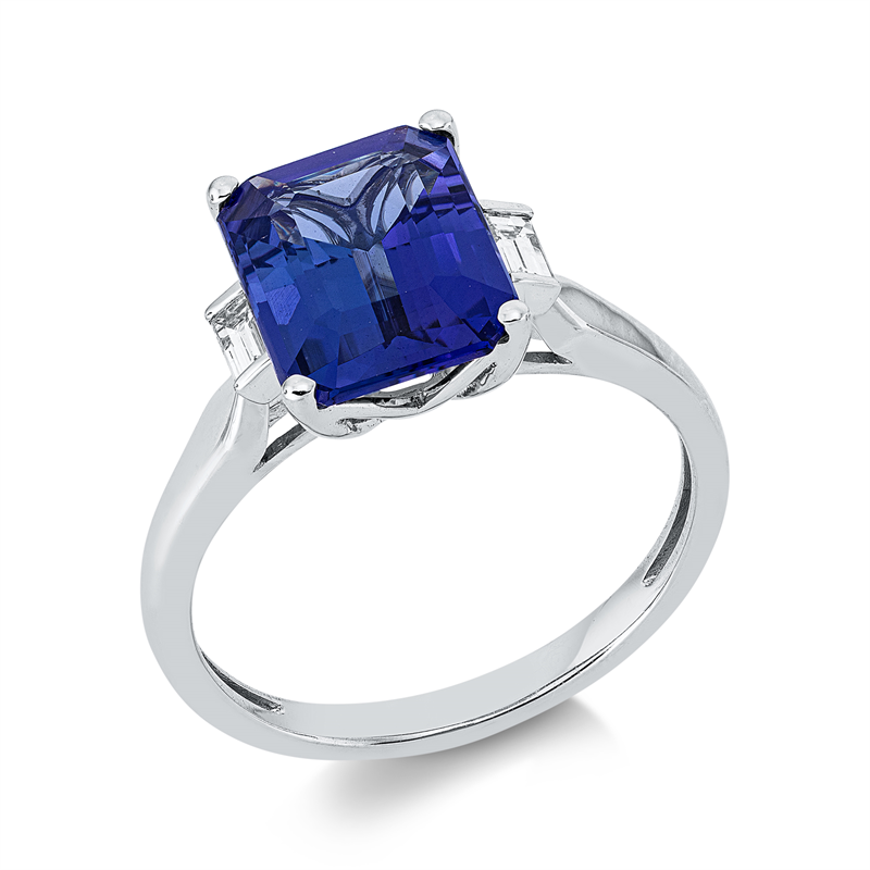 Farbstein Classic Ring Weißgold 18kt 0,15ct