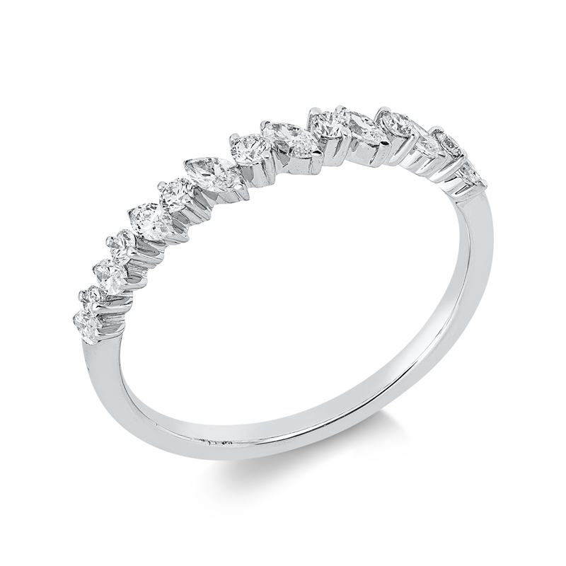 Modern Woman Ring Weißgold 18kt 0,39ct