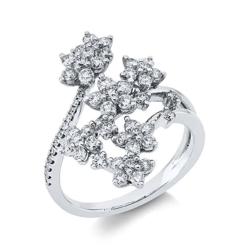Modern Woman Ring Weißgold 18kt 1ct