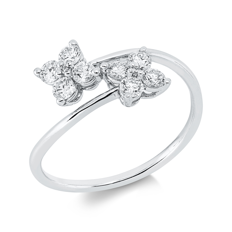 Modern Woman Ring Weißgold 18kt 0,42ct