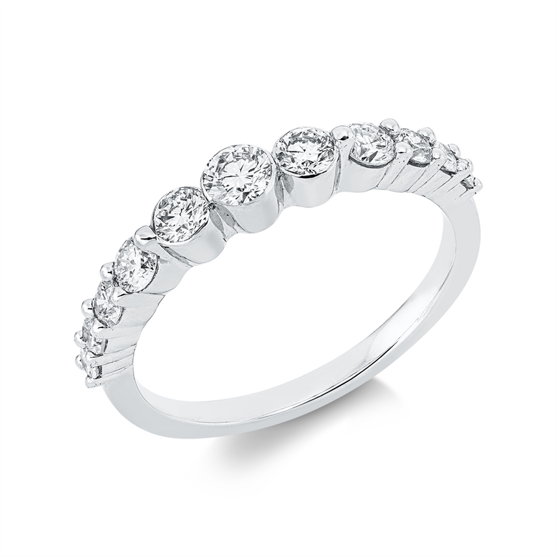 Modern Woman Ring Weißgold 18kt 0,65ct