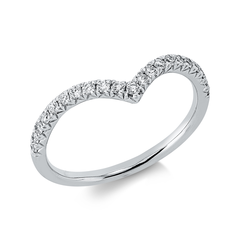 Modern Woman Ring Weißgold 18kt 0,24ct