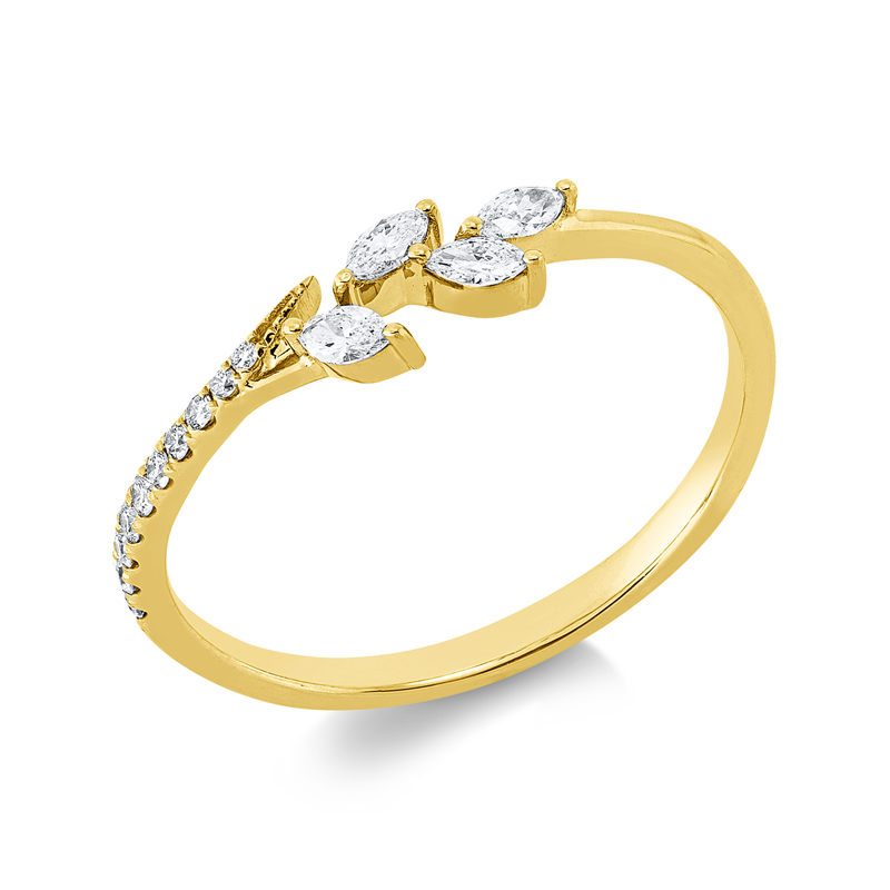 Modern Woman Ring Weißgold 18kt 0,2ct