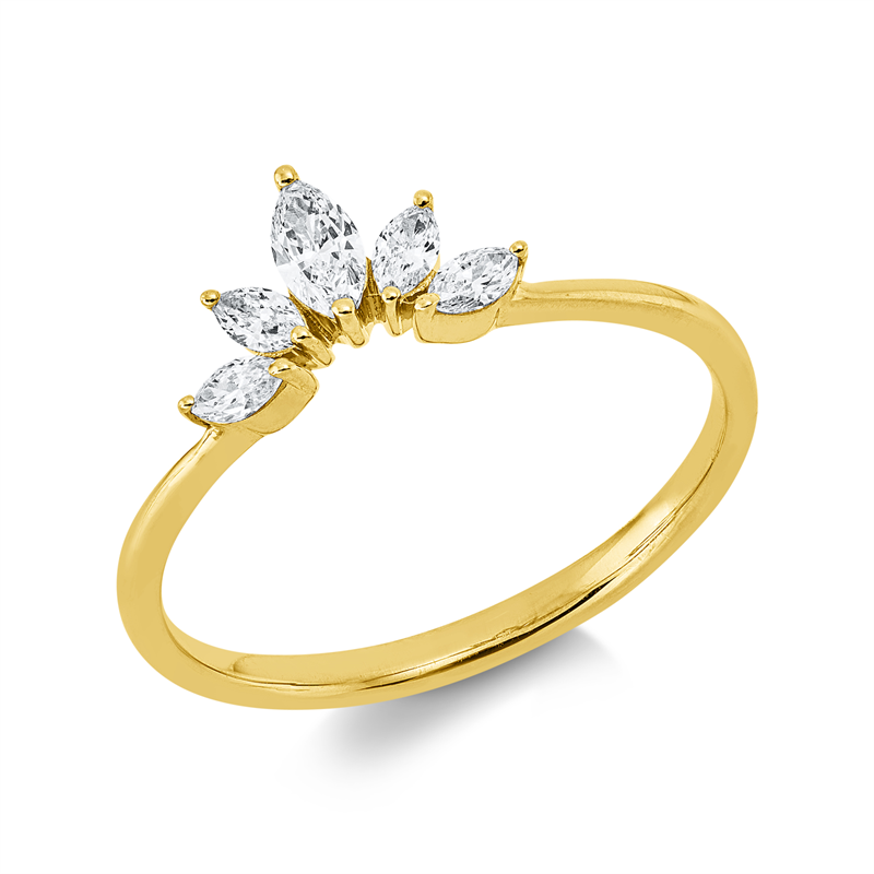 Modern Woman Ring Weißgold 18kt 0,27ct