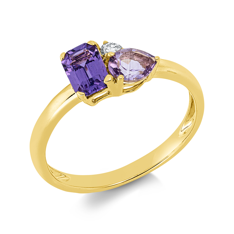 Farbstein Classic Ring Gelbgold 18kt 0,05ct