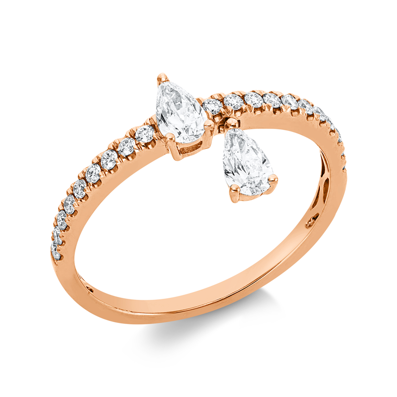 Modern Woman Ring Weißgold 18kt 0,5ct