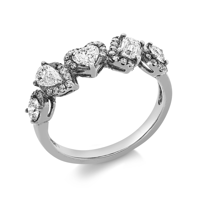 Modern Woman Ring Weißgold 18kt 0,95ct