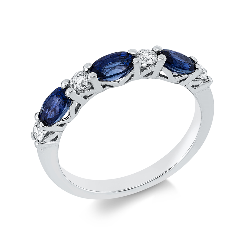 Farbstein Classic Ring Weißgold 18kt 0,21ct