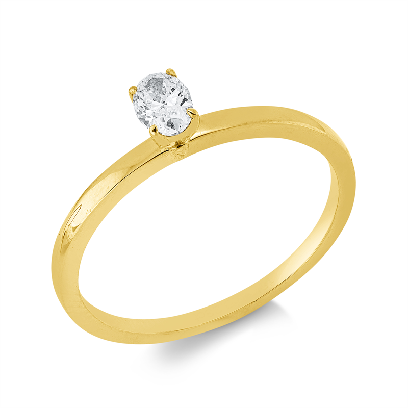 Solitaire Ring Gelbgold 18kt Ref-1JT80