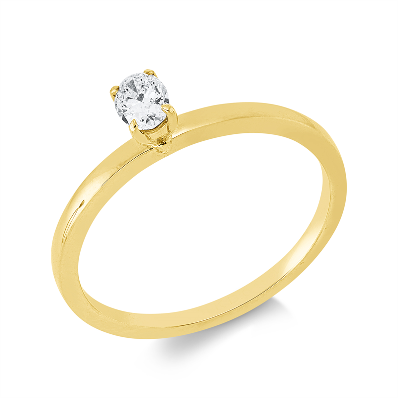 Solitaire Ring Gelbgold 18kt Ref-1JT83