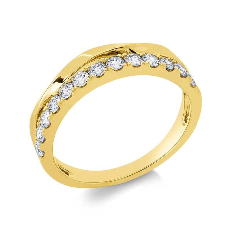 Modern Woman Ring Gelbgold 14kt 0,51ct