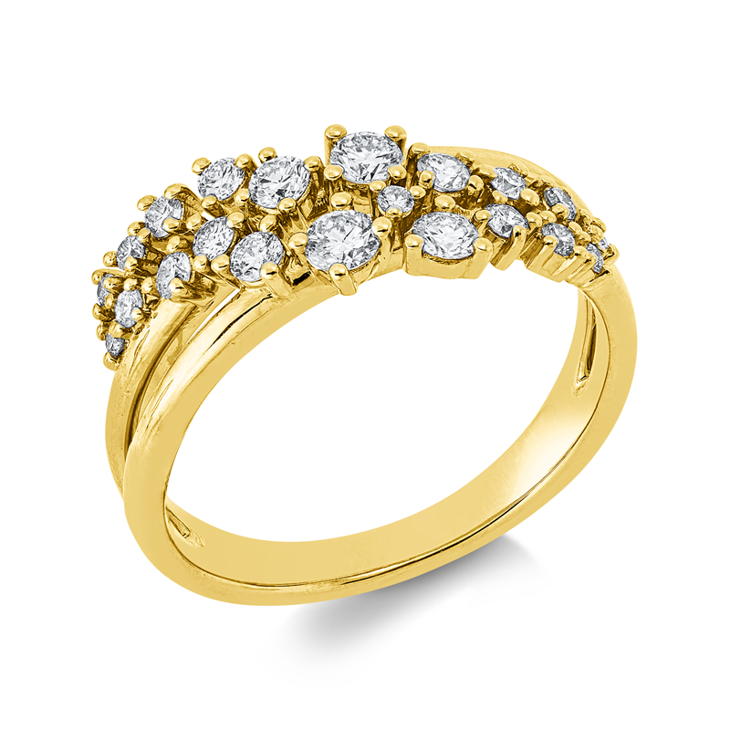 Modern Woman Ring Gelbgold 14kt 0,51ct