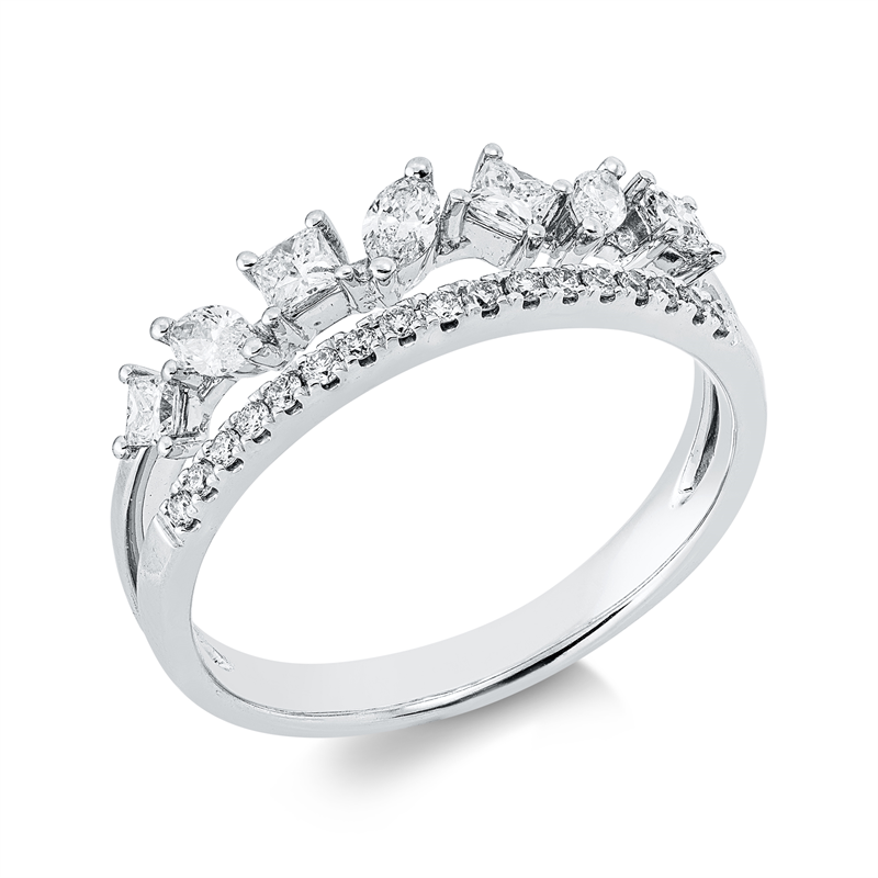 Baguette Ring Weißgold 14kt 0,56ct