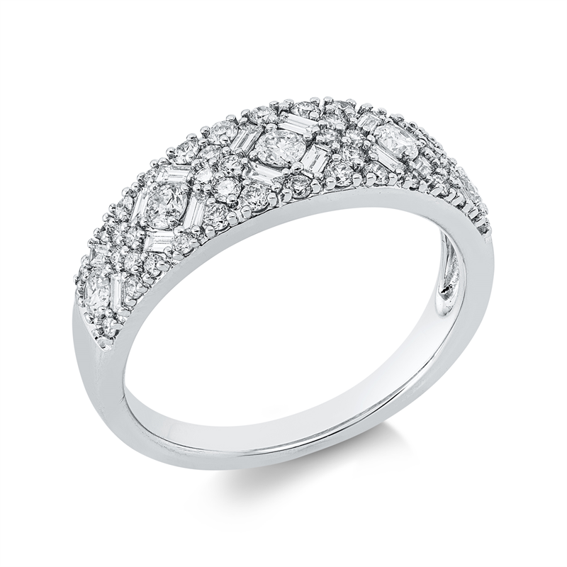 Baguette Ring Weißgold 14kt 0,83ct