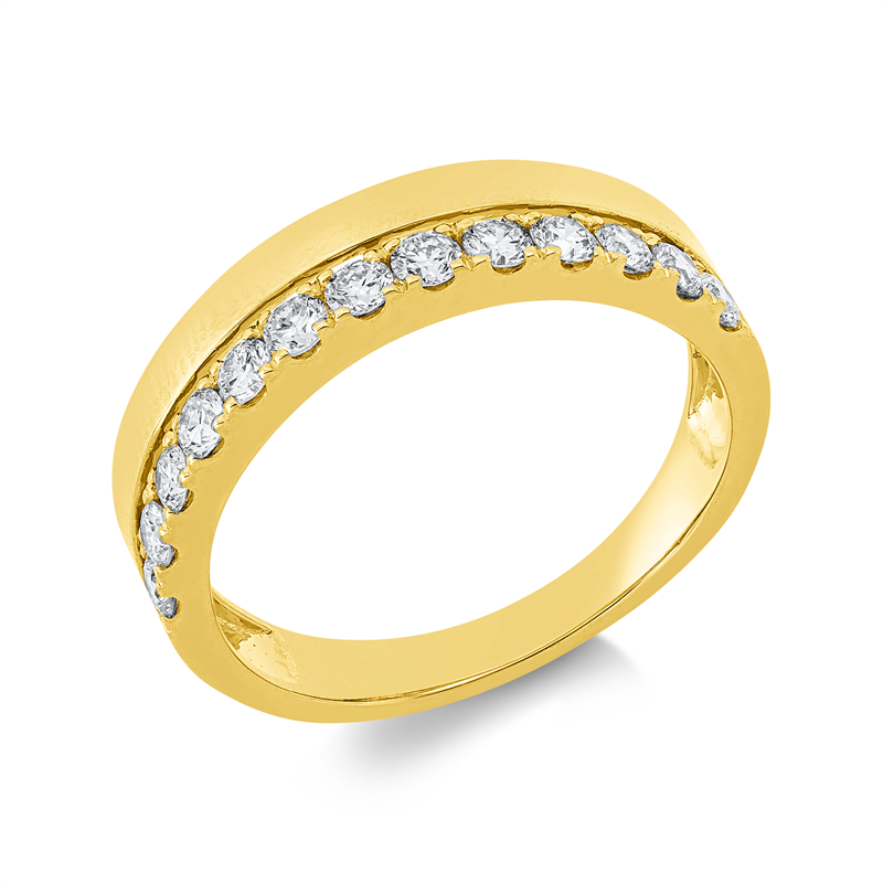 Modern Woman Ring Gelbgold 14kt 0,51ct