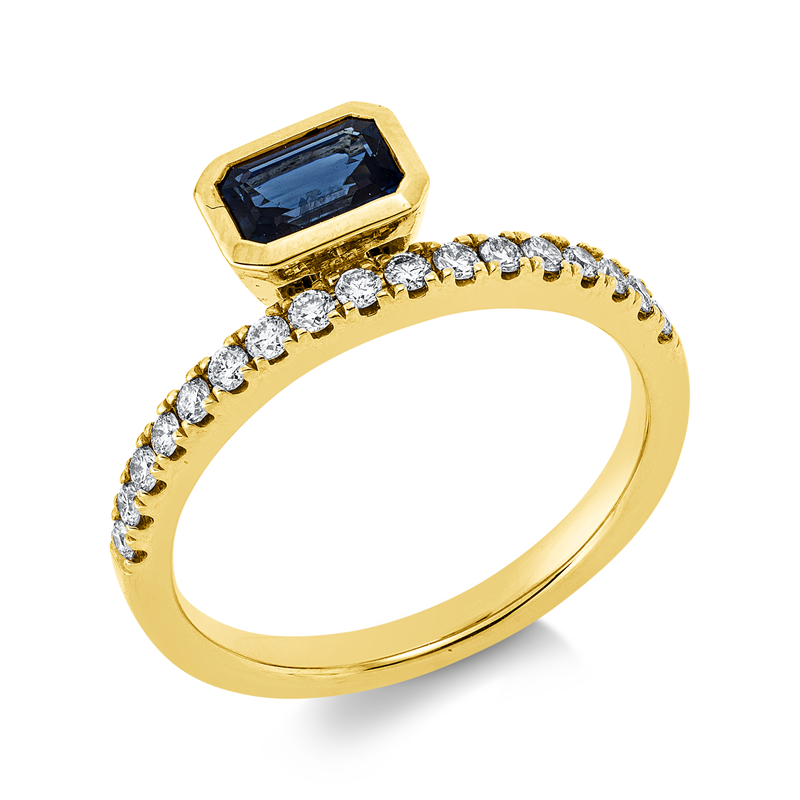 Farbstein Classic Ring Gelbgold 14kt 0,26ct