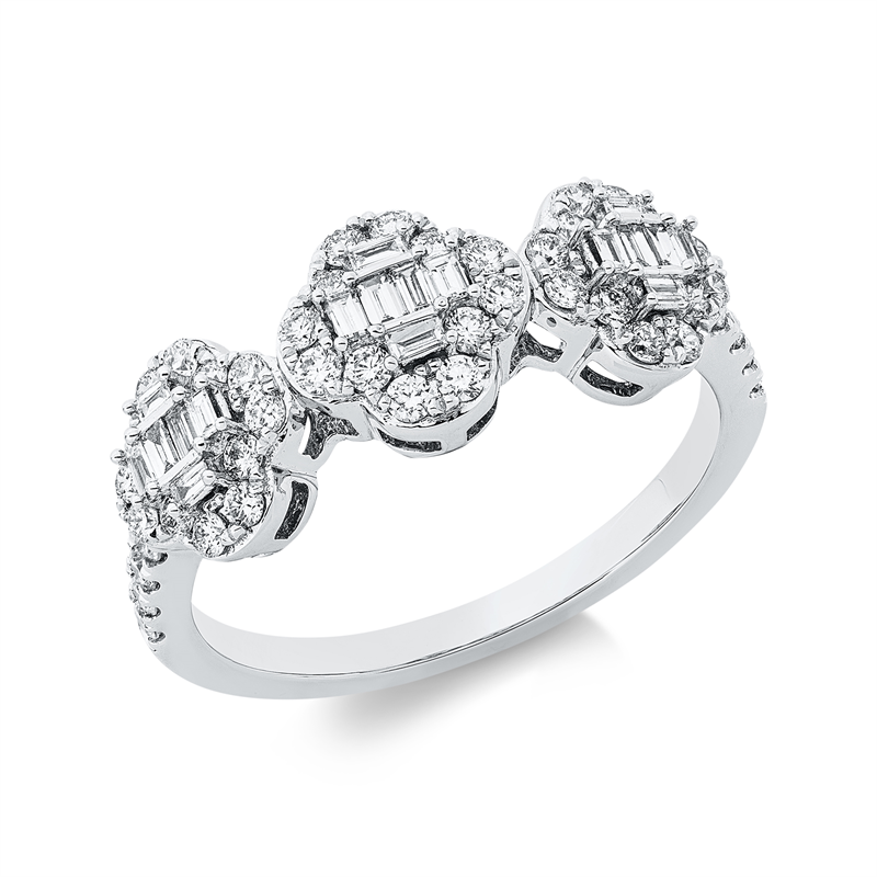 Baguette Ring Weißgold 18kt 0,67ct
