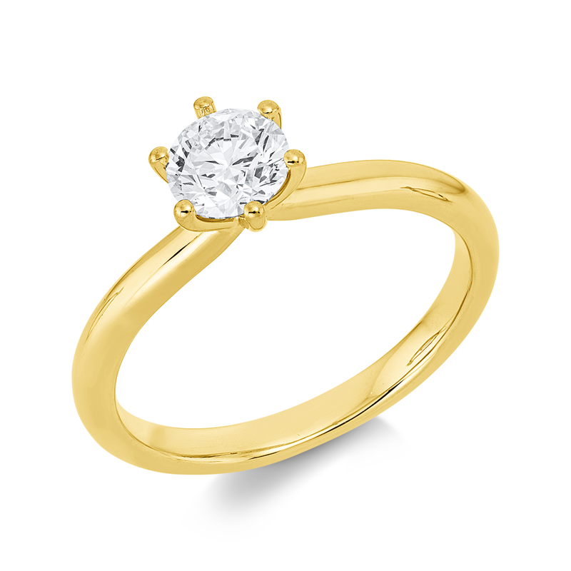 Solitaire Ring Gelbgold 18kt 0,7ct