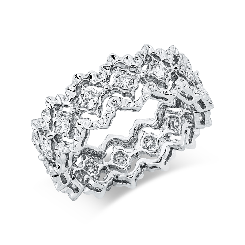 Modern Woman Ring Weißgold 18kt 0,44ct