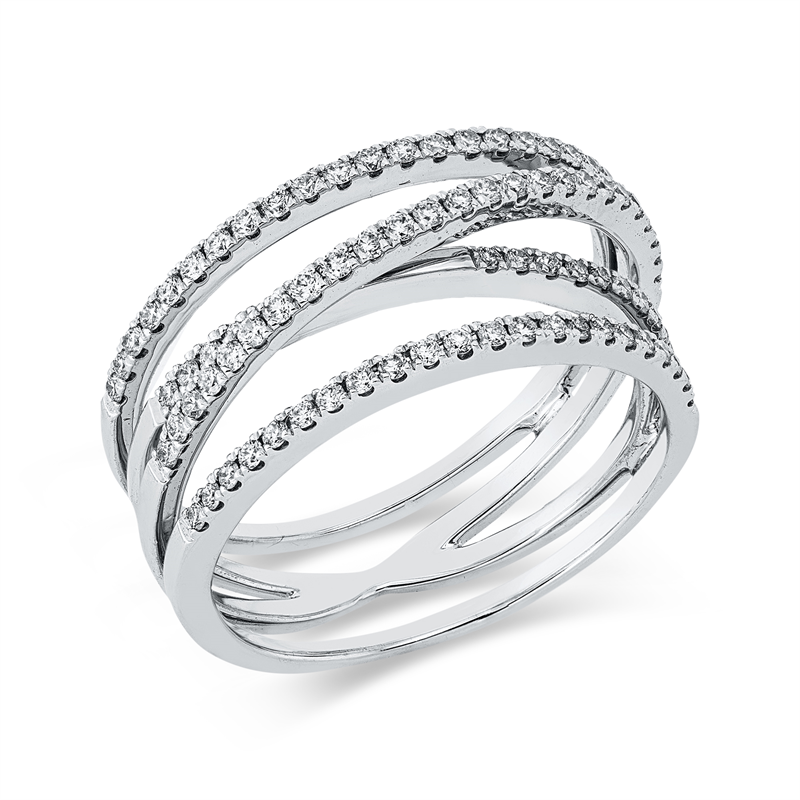 Modern Woman Ring Weißgold 18kt 0,48ct