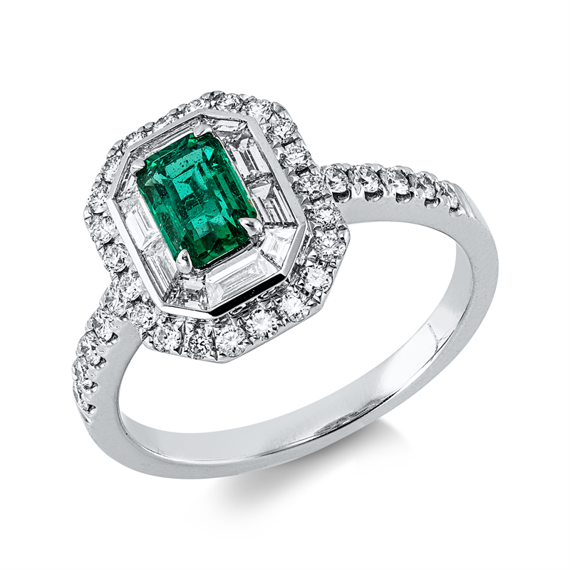 Farbstein Classic Ring Weißgold 18kt 0,75ct