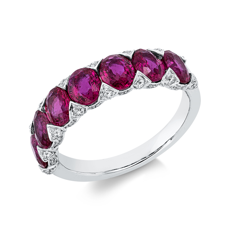 Farbstein Classic Ring Weißgold 18kt 0,19ct