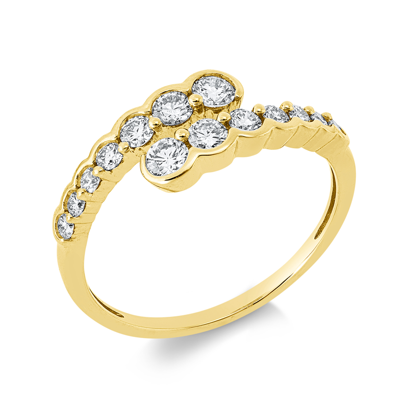 Modern Woman Ring Weißgold 18kt 0,48ct