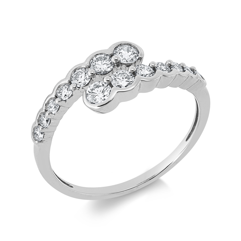 Modern Woman Ring Weißgold 18kt Ref-1JW15