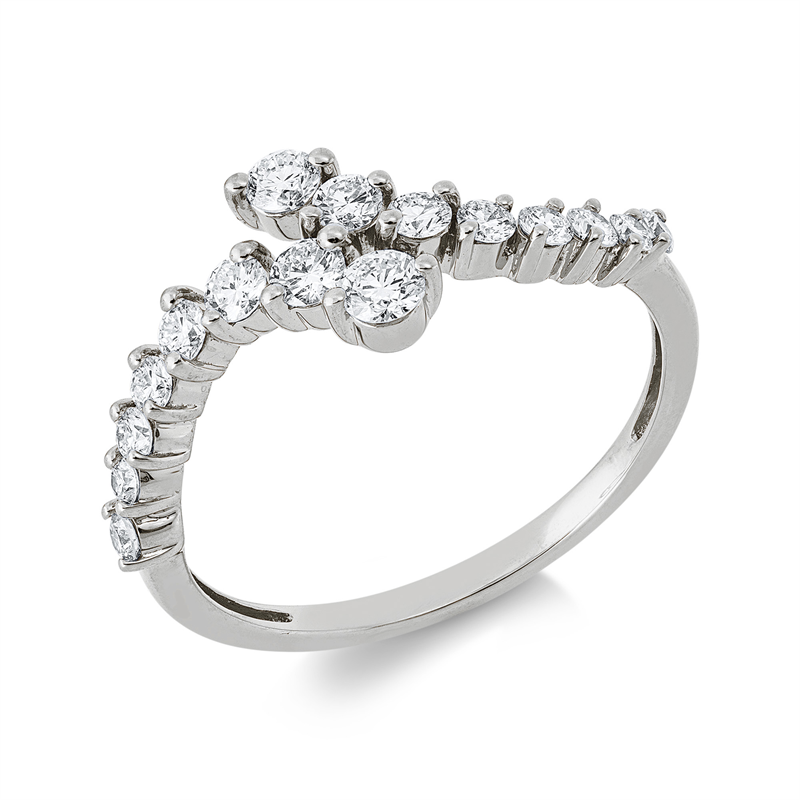 Modern Woman Ring Weißgold 18kt Ref-1JW22